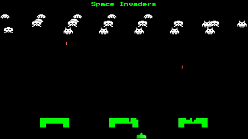 GIF d'un jeu de space invaders